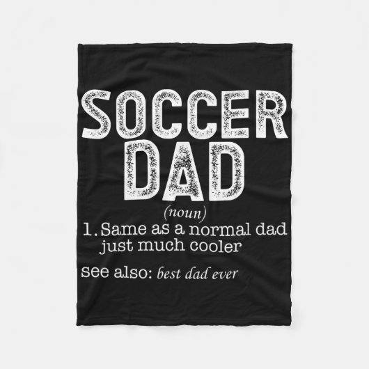 Soccer Dad _5  Fleece Deken (Voorkant)