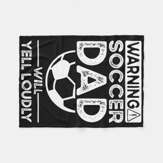 Soccer Dad _7 Fleece Deken (Voorkant (Horizontaal))