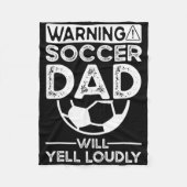 Soccer Dad _7  Fleece Deken (Voorkant)