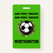 Soccer DAD Badge (Achterkant)