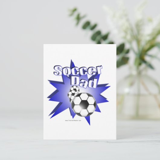 Soccer DAD Briefkaart (Staand voorkant)