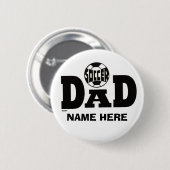 SOCCER DAD BUTTON (AANGEPAST) (Voorkant /achterkant)