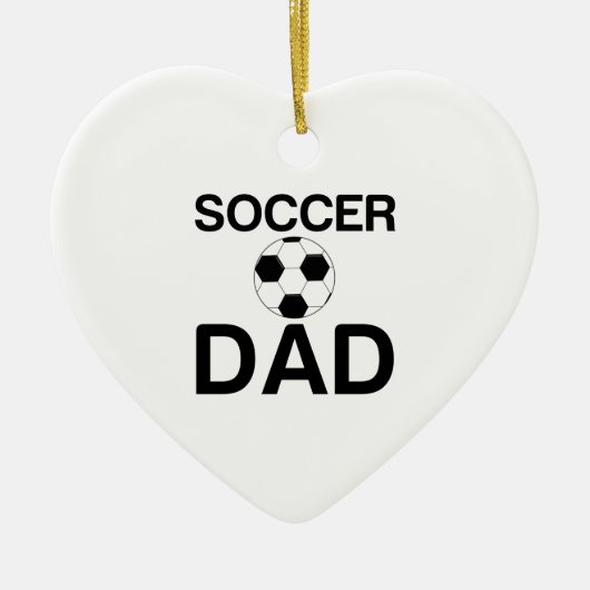 SOCCER DAD KERAMISCH ORNAMENT (Voorkant)