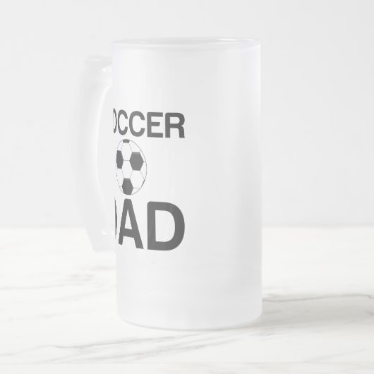 SOCCER DAD MATGLAS BIERPUL (Voorkant links)