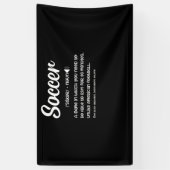 Soccer Definition Funny Gag Gift Player Spandoek (Verticaal)