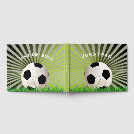 Soccer Design Guest Book Gastenboek (Volledig)