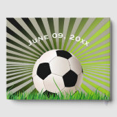 Soccer Design Guest Book Gastenboek (Achterkant)