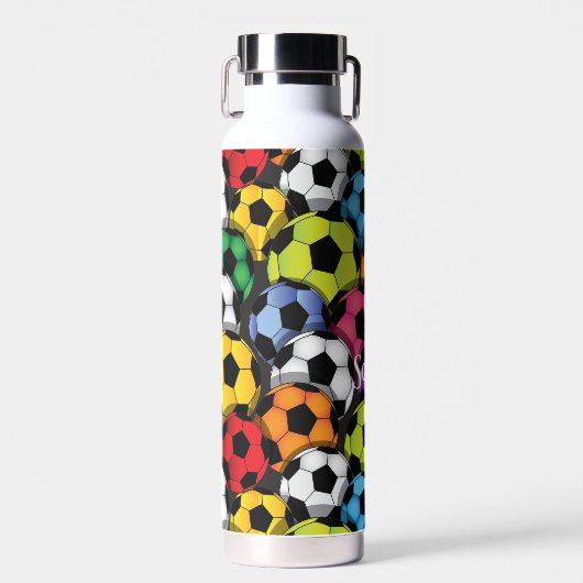 Soccer Design Thor Cooper Vacuum Insulated  Waterfles (Voorkant)