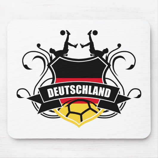 Soccer Deutschland Fussball Muismat (Voorkant)