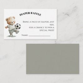 Soccer Diaper Raffle Card | A Little All-Star Informatiekaartje