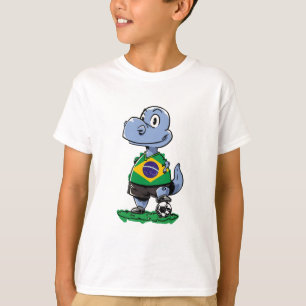Soccer Dinosaur - Brazilië T-shirt