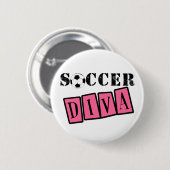 Soccer Diva Ronde Button 5,7 Cm (Voorkant /achterkant)