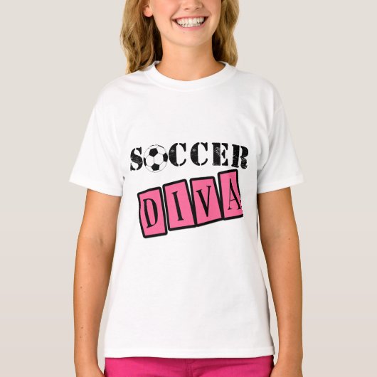 Soccer Diva T-shirt (Voorkant)