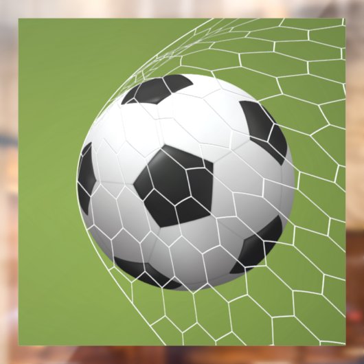 Soccer-doel Raamsticker (Vel 2)