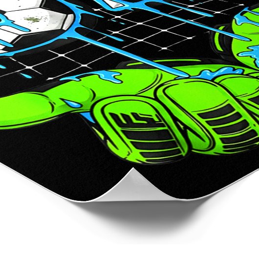 Soccer Drip 67 Six Seven Funny Gen Alpha Meme 6 7  Poster (Hoek)