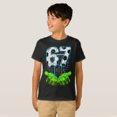 Soccer Drip 67 Six Seven Funny Gen Alpha Meme 6 7  T-shirt (Voorkant volledig)