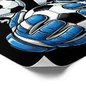 Soccer Drip Number 67 Boys Soccer Goalkeeper 67  Poster (Hoek)