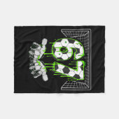 Soccer Drip Number 67 Boys Soccer Player 67 Footba Fleece Deken (Voorkant (Horizontaal))