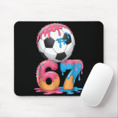 Soccer Drip Number 67 Boys Soccer Player 67 Muismat (Met muis)