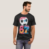 Soccer Drip Number 67 Boys Soccer Player 67 T-shirt (Voorkant volledig)