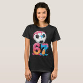 Soccer Drip Number 67 Boys Soccer Player 67  T-shirt (Voorkant volledig)
