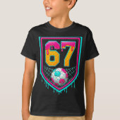 Soccer Drip Number 67 Soccer Player  T-shirt (Voorkant)