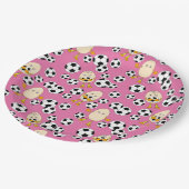 Soccer Egghead Pattern Papieren Bordje (Gekanteld)