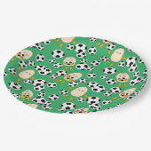 Soccer Egghead Pattern Papieren Bordje (Gekanteld)