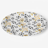 Soccer Egghead Pattern Papieren Bordje (Gekanteld)