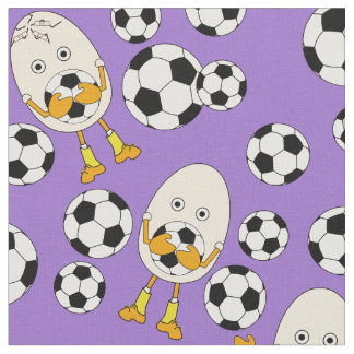 Soccer Egghead Pattern Stof
