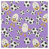 Soccer Egghead Pattern Stof (Swatch)