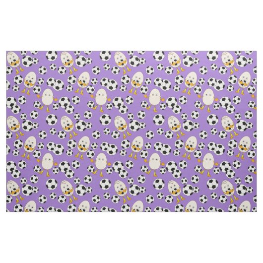 Soccer Egghead Pattern Stof (Fat Quarter)