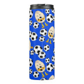 Soccer Egghead Pattern Thermal Tumbler Thermosbeker (Achterkant)
