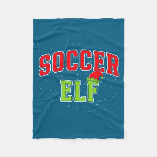 Soccer Elf Christmas Family Matching Group Xmas  Fleece Deken (Voorkant)