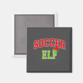 Soccer Elf Christmas Family Matching Group Xmas  Magneet (Voorkant / Achterkant)