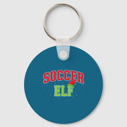 Soccer Elf Christmas Family Matching Group Xmas  Sleutelhanger (Voorkant)
