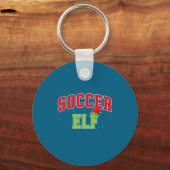Soccer Elf Christmas Family Matching Group Xmas  Sleutelhanger (Voorkant)