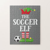 Soccer Elf Family Matching Kerstgroep Elf Legpuzzel (Verticaal)