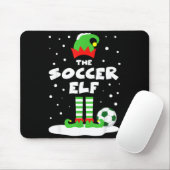Soccer Elf Matching Group Family Holiday Christmas Muismat (Met muis)
