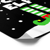 Soccer Elf Matching Group Family Holiday Christmas Poster (Hoek)