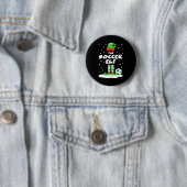 Soccer Elf Matching Group Family Holiday Christmas Ronde Button 5,7 Cm (In situ)