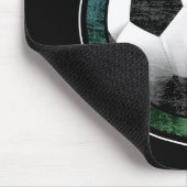 Soccer Emblem Blue Green Mousepad Muismat (Hoek)