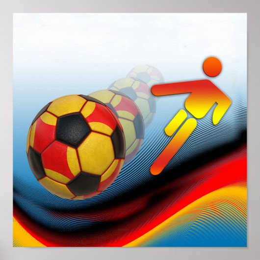 Soccer en Football Dynamics Small Poster (Voorkant)