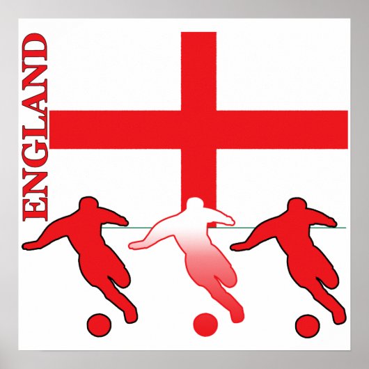 Soccer England Poster (Voorkant)