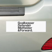 SOCCER Fan Bumpersticker (Op auto)