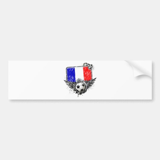 Soccer fan France Bumpersticker (Voorkant)
