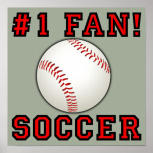 Soccer Fan Not Funny Poster Sign