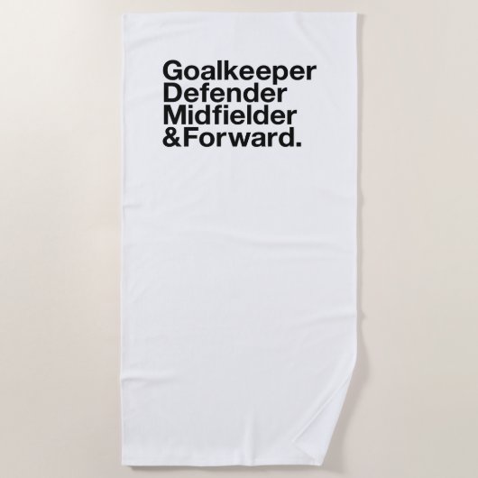 SOCCER Fan Strandlaken (Voorkant)