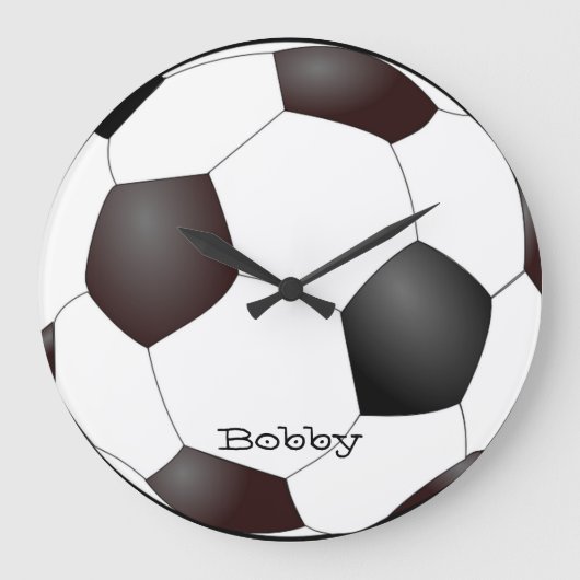Soccer Fan Wall Clock Grote Klok (Voorkant)