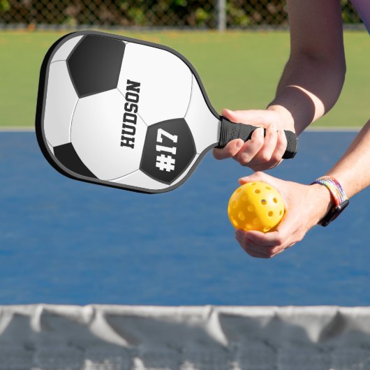 Soccer Fans Player Number en Name Pickleball Paddle (Insitu)